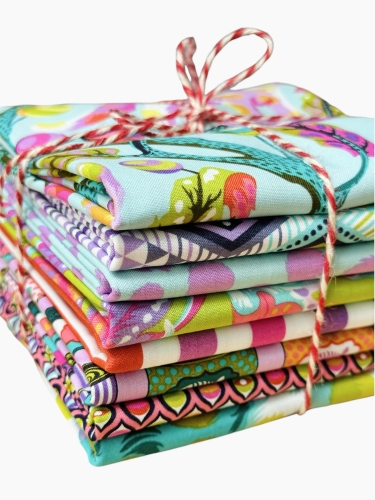 Baumwolle Patchwork - Tula Pink - Tabby Road Deja` Vu - Halbe Meter Zuschnitte - 4 Meter